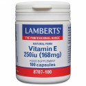 Lamberts Vitamin E 250iu (Natural Form) 100 Caps